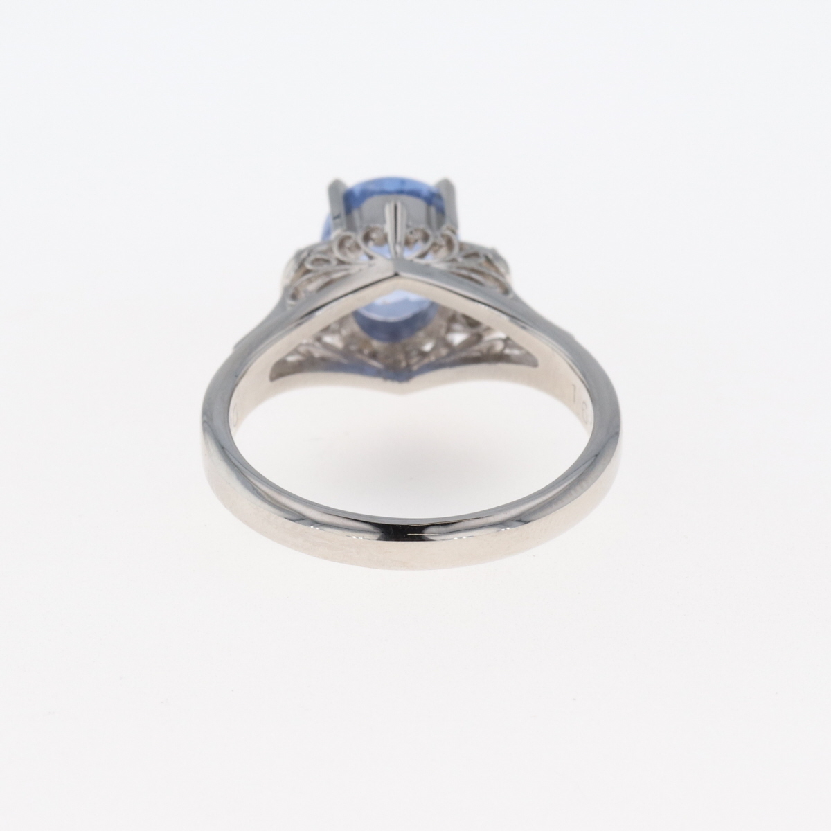 33％割引品質のいい サファイア デザインリング プラチナ 指輪 メレダイヤ リング 約10.5号 Pt900 サファイア ダイヤモンド レディース  【中古】 カラーストーン レディースアクセサリー アクセサリー、時計-MBIS.CA