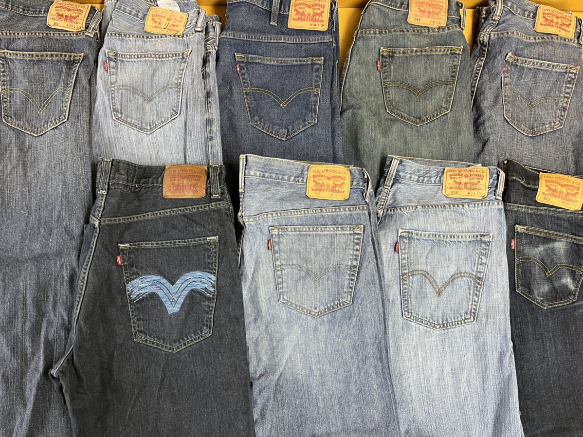 ○ USA古着卸○ リーバイス デニム パンツ 9本 セット まとめ売り 1円