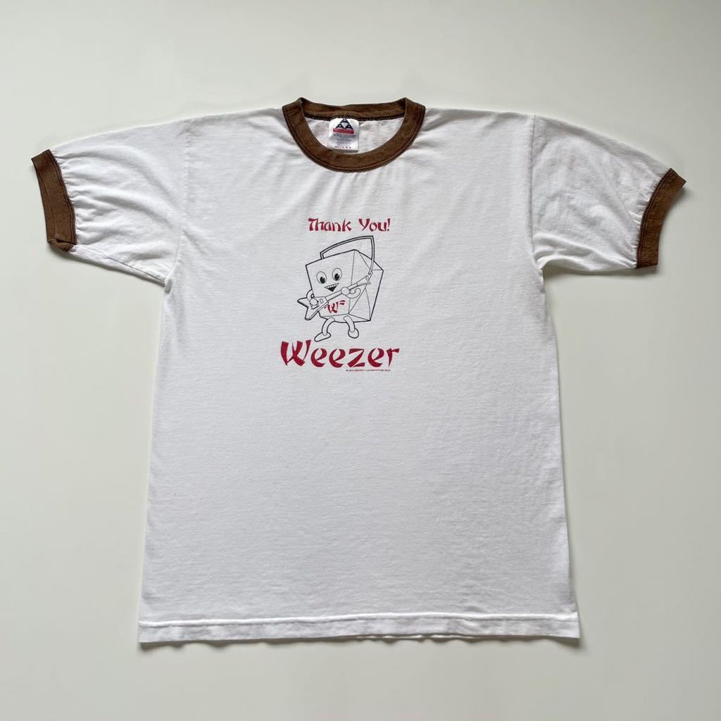 Weezer ウィーザー リンガーTシャツ Mサイズ 半袖 Tシャツ ホワイト 白