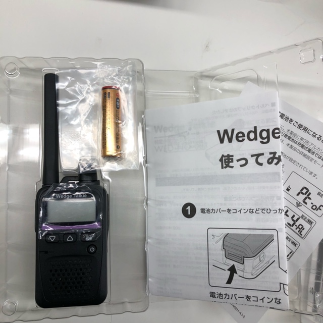 Wedge Talkie WED-NO-001WED-EPM-SLBP-260BC-245BC-244 特定小電力トランシーバー フルセット 