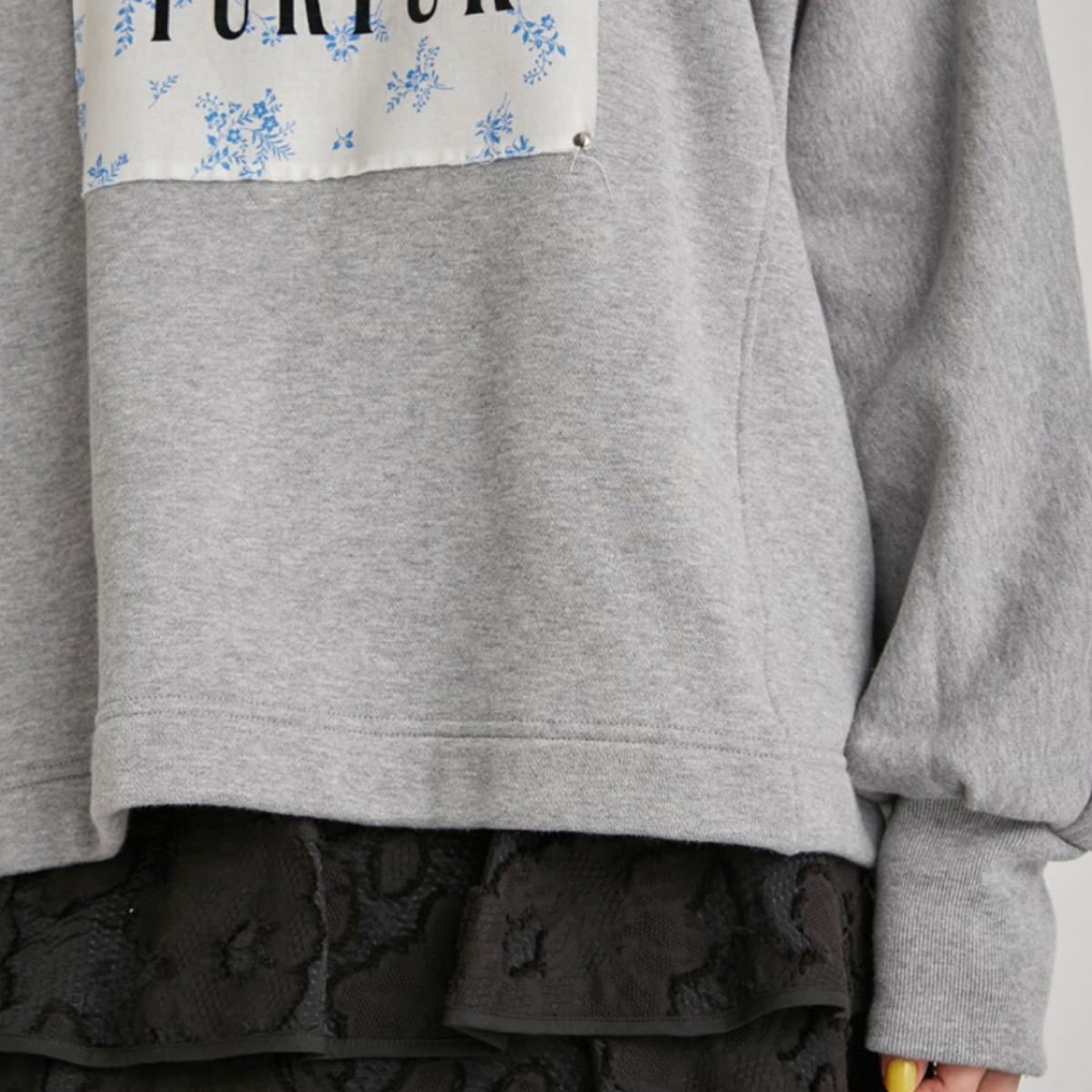新品未使用 FURFUR フラワースウェット グレー www.fertsan.com.br