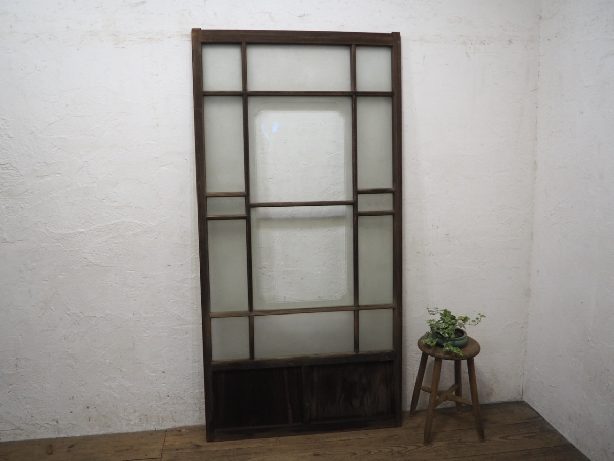 大勧め 波ガラス戸 タZ0497◇(2)【H177cm×W88,5cm】◇アンティーク