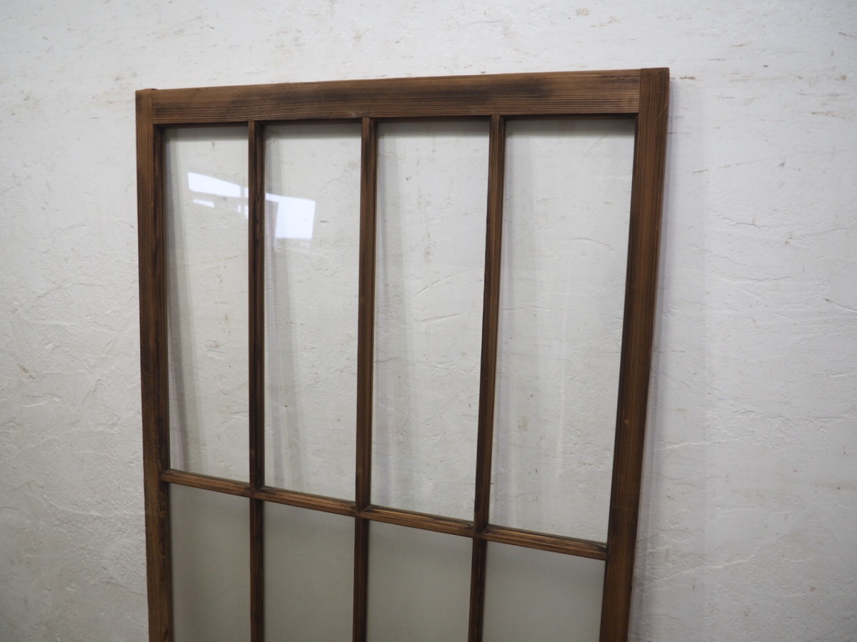 taA0704*[H177cm×W85cm]* antique * taste ... exist old wooden glass door * sliding door sash old Japanese-style house Cafe old furniture retro store furniture L pine 