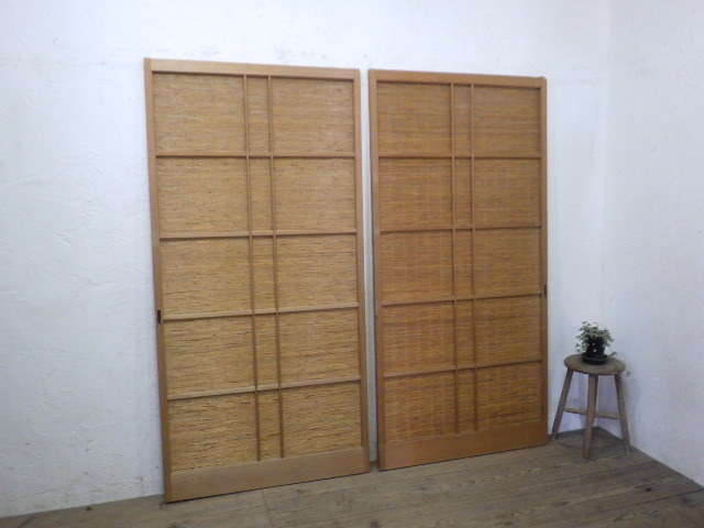 驚きの値段で】 引き戸 建具 夏障子 夏戸 タT855◇【H176,5cm×W87cm