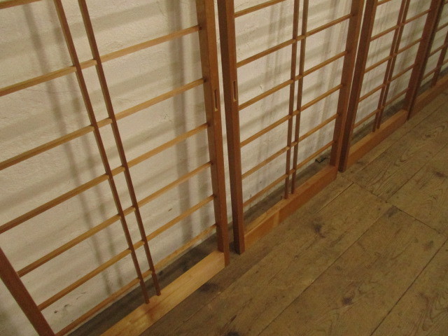 タJ063◇(1)【H181cm×W66,5cm】×4枚◇レトロな味わいの障子戸 タJ063◇(1)【H181cm×W66,5cm】×4枚◇レトロな味わいの障子戸