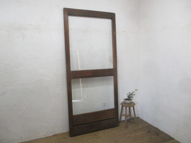 タO270◇(5)【H210cm×W93,5cm】◇アンティーク◇大きな古い木製ガラス