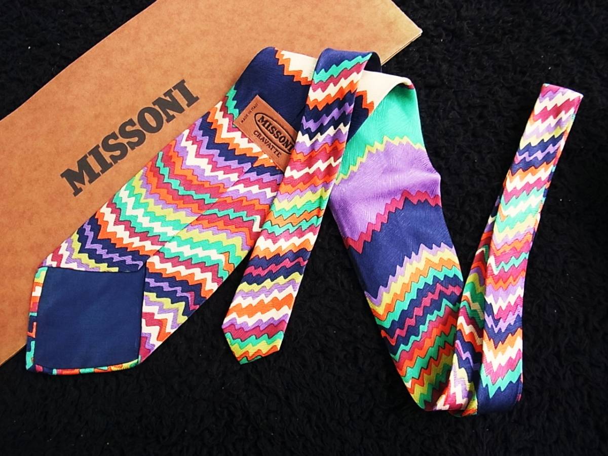 ■■SALE④■№5456　ミッソーニ【色の魔術師☆ＭＩＳＳＯＮＩ】ネクタイ_画像2