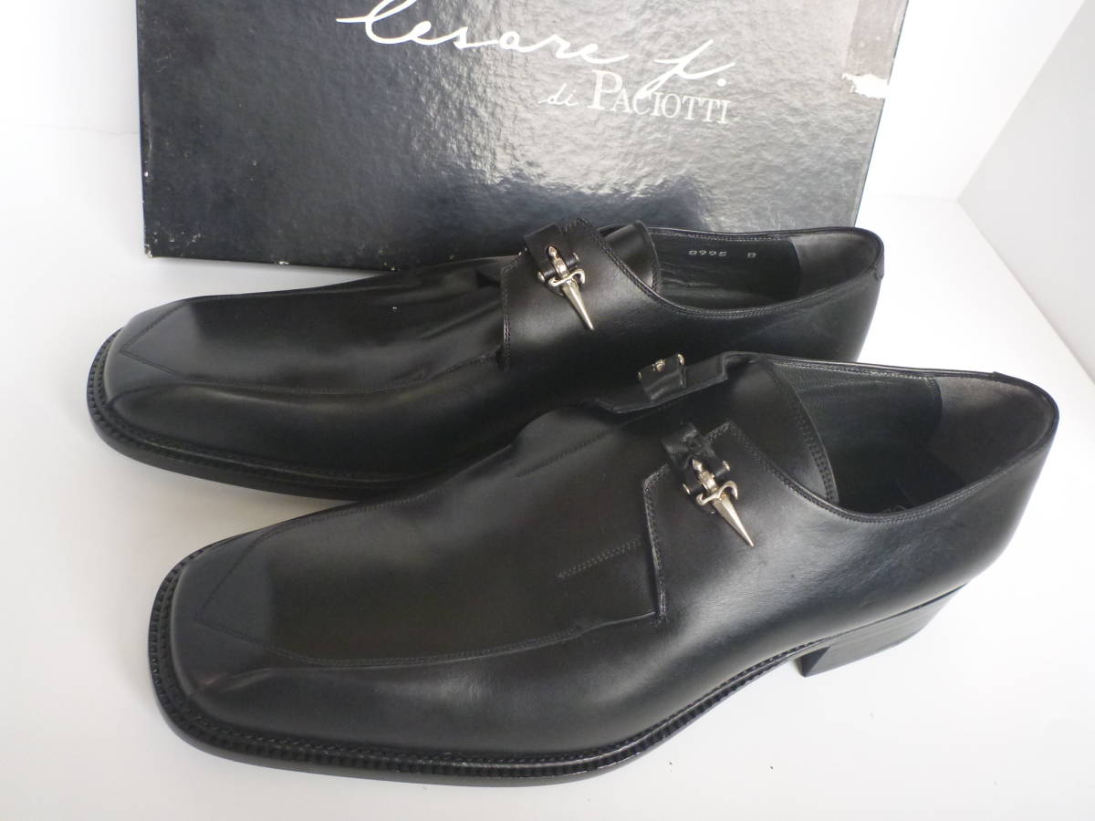 新品未使用 チェザーレパチョッティ CESARE PACIOTTI ☆黒 ブラック