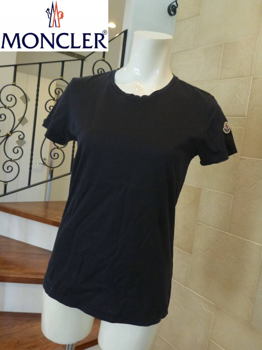  Moncler MONCLER* black black short sleeves T-shirt XS