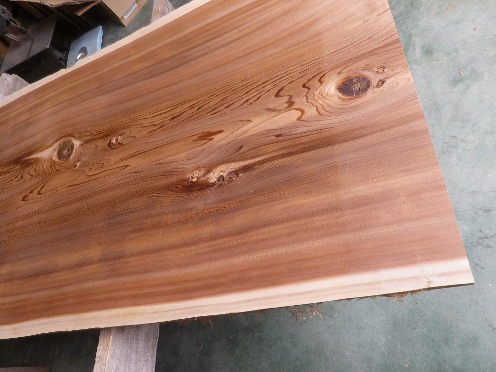 長203*幅85-87*厚5　杉7の木材木工材,一枚板自然木無垢材ＤＩＹ　テーブル天板　スギ_画像7