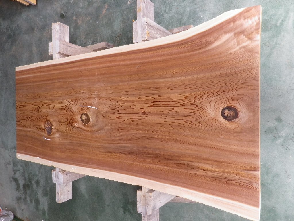 長204*幅80-90*厚4.9 杉8の木材木工材,一枚板自然木無垢材ＤＩＹ