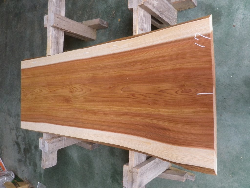 長166*幅61-64*厚5.4　杉17の木材木工材,一枚板自然木無垢材ＤＩＹ　テーブル天板　スギ_画像1