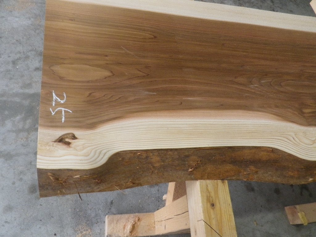 長174 幅57-65 スギ テーブル天板 厚4.7 杉25の木材木工材,一枚板自然木無垢材ＤＩＹ 無料配達 厚4.7