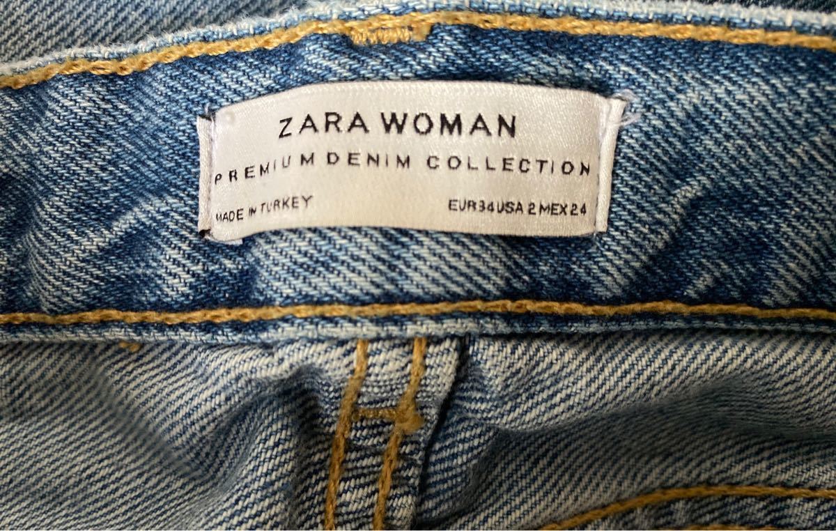 ZARA ハイウエストデニム  デニムパンツ デニム ジーンズ ジーパン