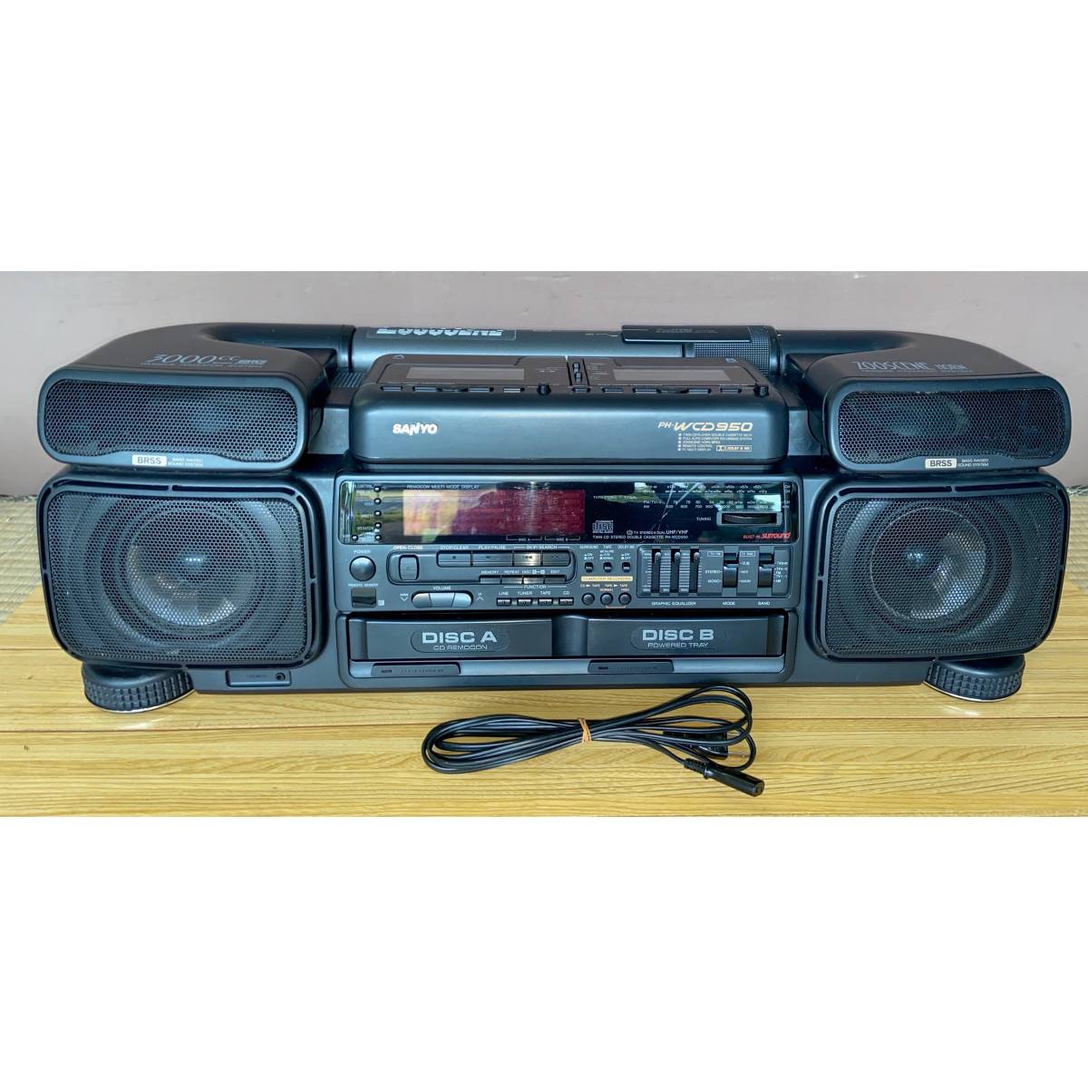 SANYO サンヨー】PH-WCD950(K) ステレオラジカセZooSCENE バブル