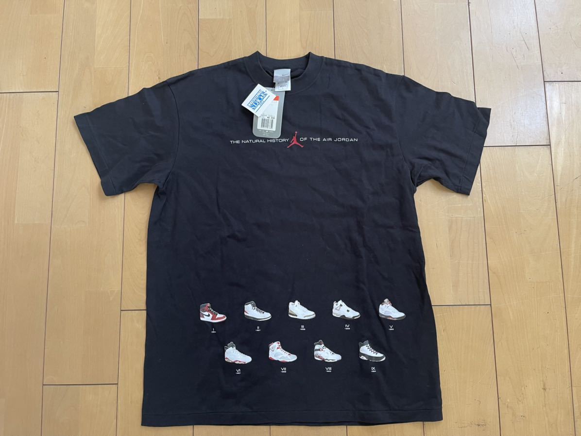 NIKE AIR JORDAN エア ジョーダン HISTORY OF AIR JORDAN TEE BK L 未使用 02年モデル vintage