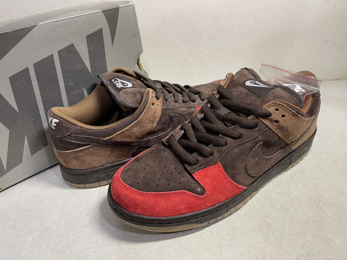 NIKE DUNK SB LOW つま赤バイソン28cm-