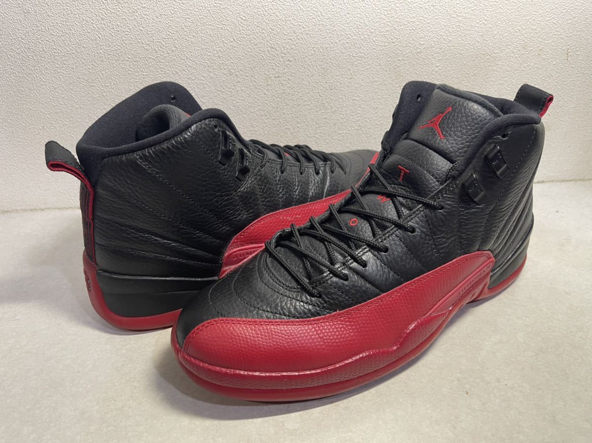 AIR JORDAN 12 RETRO エア ジョーダン 12 レトロ FLU GAME 黒赤 US10
