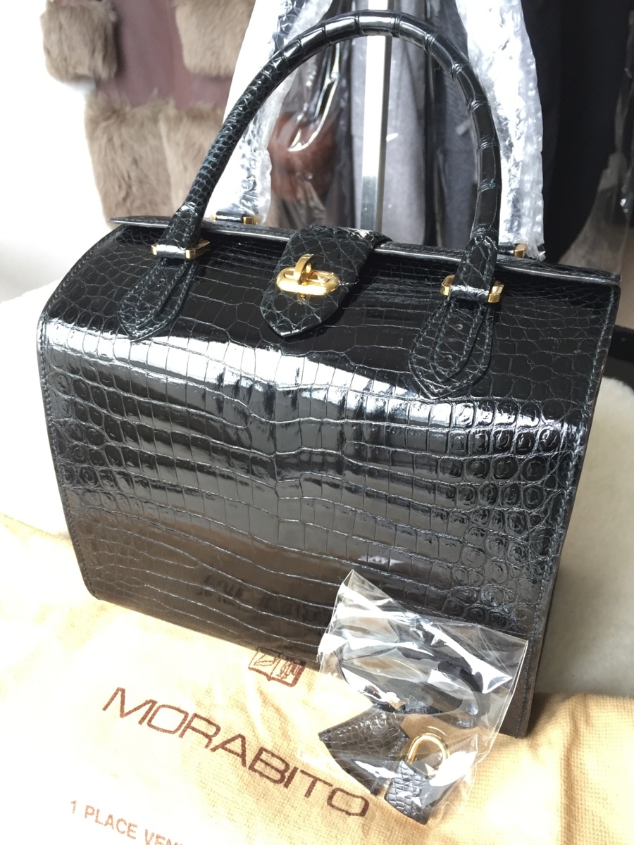 限定販売店舗 MORABITO モラビト『ORSAY オルセー』 クロコダイル ハンドバック ハンドバッグ