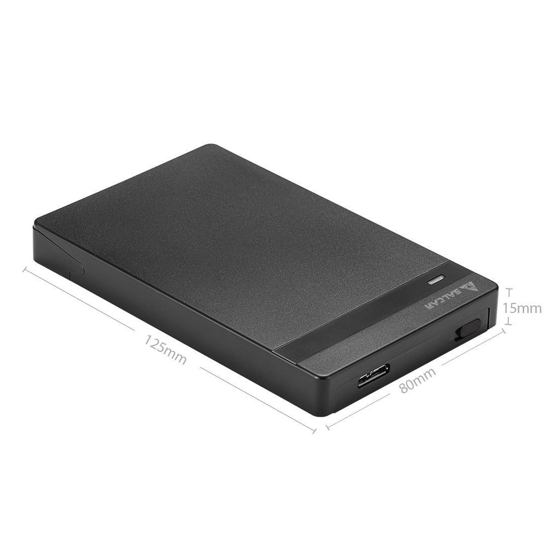 USB3.0 2.5インチ HDD/SSDケース sata接続 9.5mm/7mm厚両対応 UASP対応 簡単脱着 _画像6