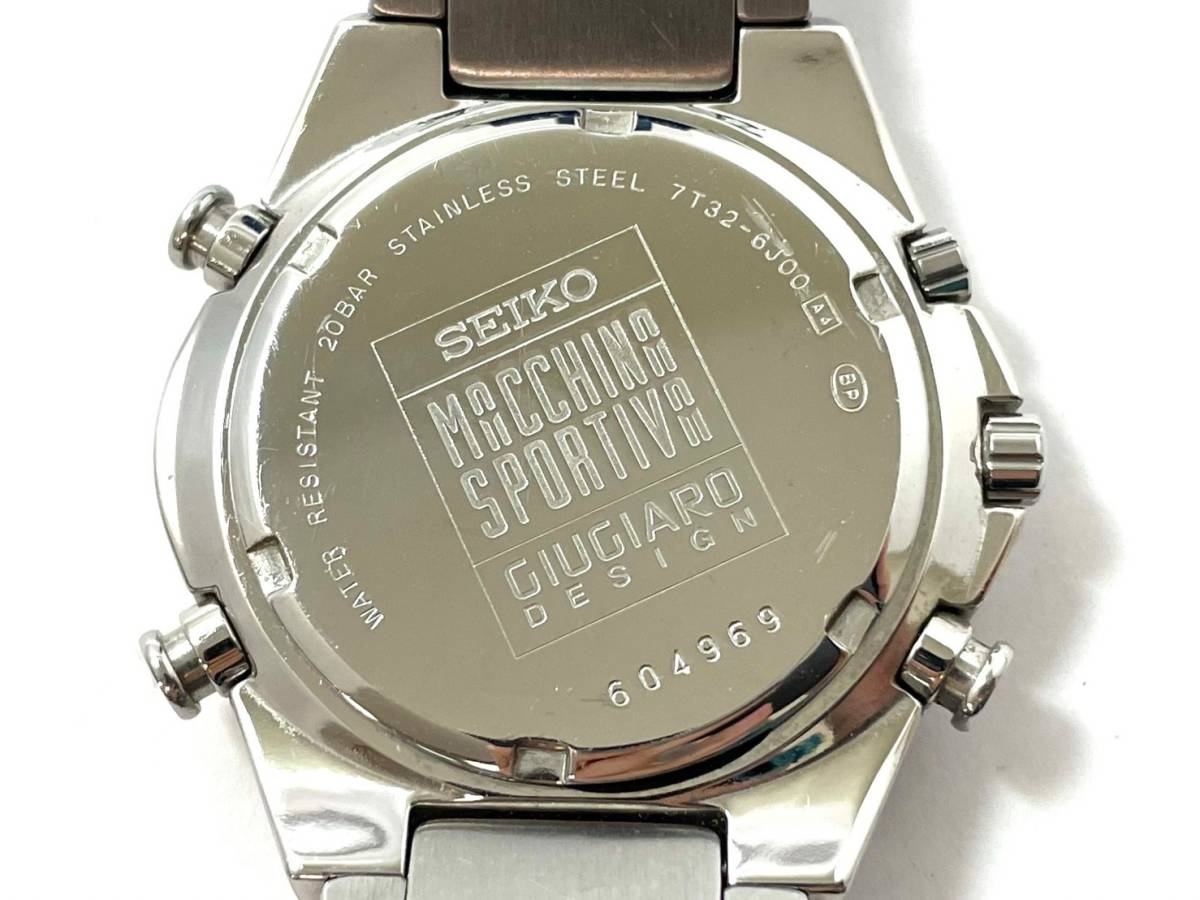 SEIKO/セイコー ジウジアーロ 7T32-6J00 CAL.7T32B クォーツ クロノ
