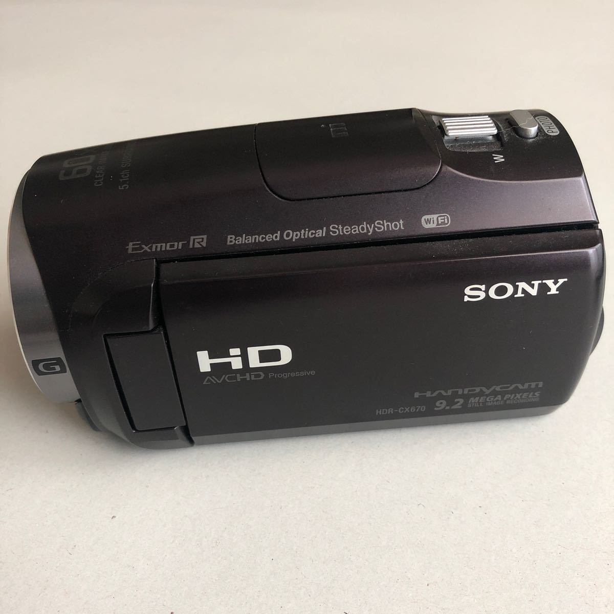 SONY HDR-CX670 ブラウン ハンディカム ソニー ビデオカメラ NP-FV70