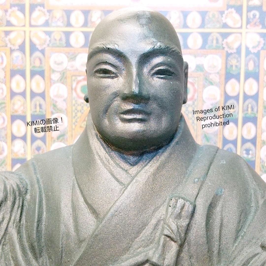 圧倒的存在感! 日蓮上人坐像 高さ19cm 仏教美術 日蓮宗の宗祖 日蓮聖人 3