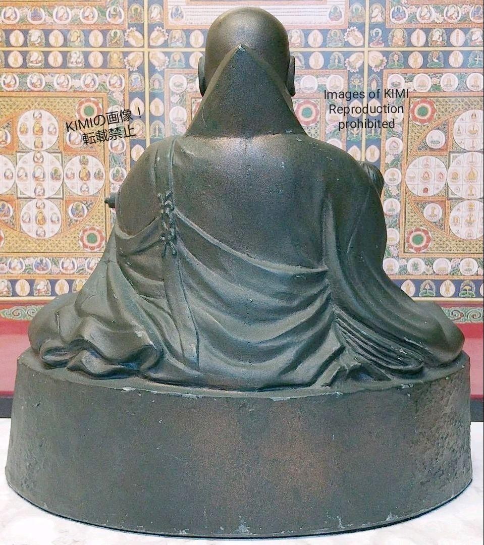 圧倒的存在感! 日蓮上人坐像 高さ19cm 仏教美術 日蓮宗の宗祖 日蓮聖人 7