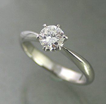 適切な価格 婚約指輪 シンプル ダイヤモンド プラチナ 0.2カラット