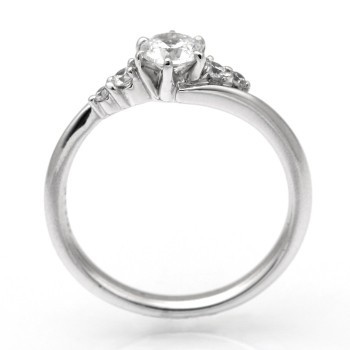 婚約指輪 安い エンゲージリング ダイヤモンド プラチナ 0.4カラット 鑑定書付 0.427ct Gカラー SI1クラス 3EXカット CGL 通販_画像2