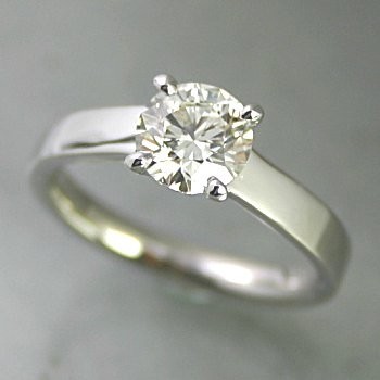 婚約指輪 安い プラチナ ダイヤモンド 0.5カラット 鑑定書付 0.58ct Dカラー VVS1クラス 3EXカット GIA_画像1