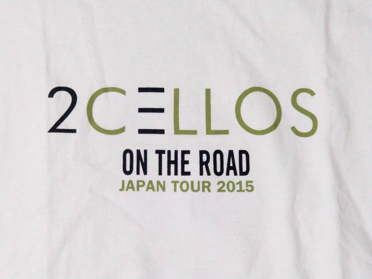 2CELLOS XL Tシャツ ON THE ROAD JAPAN TOUR 2015 GILDAN カットソー トゥーチェロズ クラシック ロック バンドT