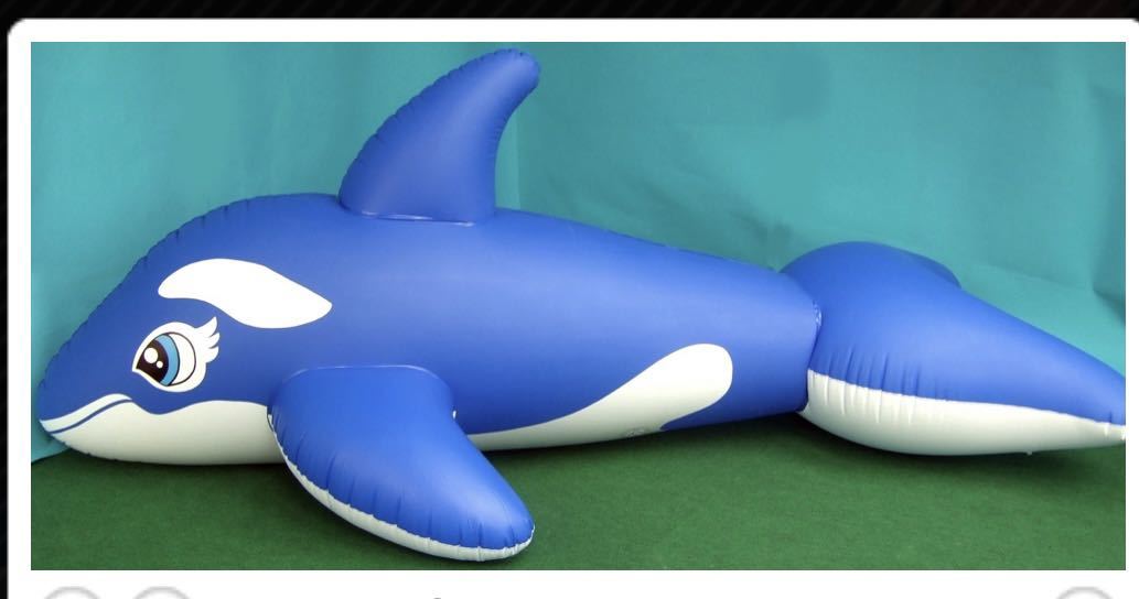 シャチ ブルー 3m フロート 空気ビニール風船 浮き輪 レア 限定商品