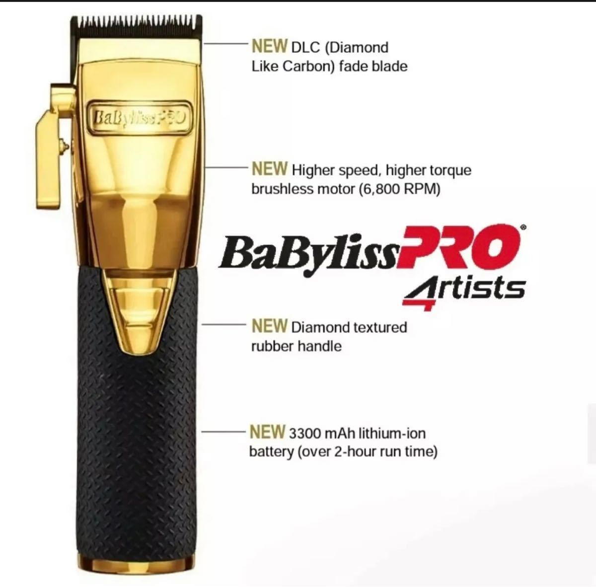 BaByliss Pro GOLDFXBoost+ FX870GBP バリカン レア シェーバー 