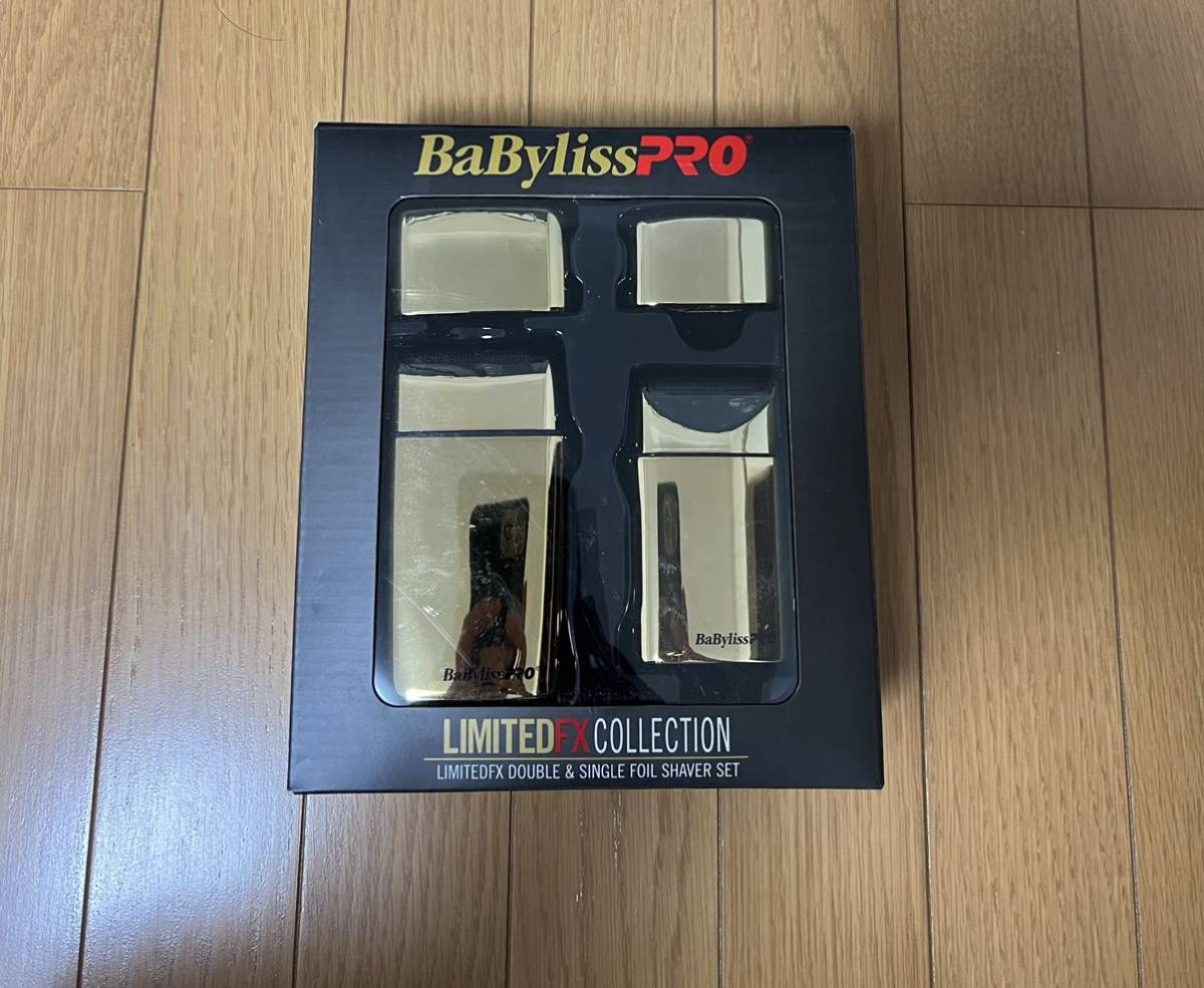 BaByliss PRO LimitedFX Collection Gold & Black Double & Single Foil Shaver バリカン シェーバー 美容師 理容師 ウォール レア