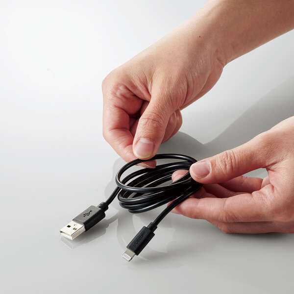 USB-A to Lightning кабель [A-Lightning] 1.0m. собственный технология. вид память обработка кабель . кабель . аккуратный суммировать ...: MPA-MUAL10BK