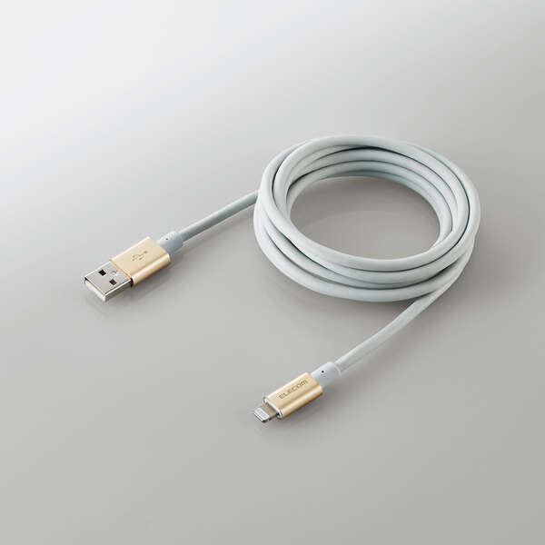 USB-A to Lightning кабель [A-Lightning] 2.0m разъединение . сильно, брать . поворот. доброкачественность . скомбинировано выносливость specification модель : MPA-UALPS20GD