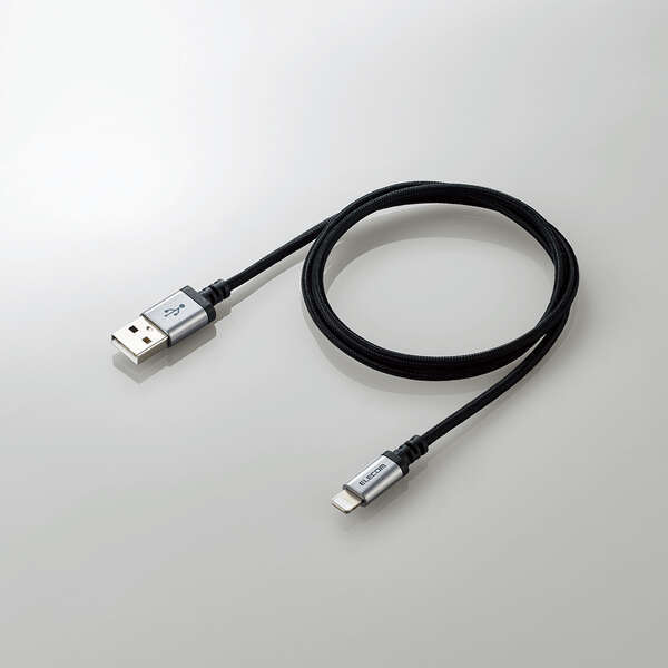 USB-A to Lightning кабель [A-Lightning] 0.7m разъединение легко коннектор установка корень часть. выносливость сила . примерно 10 раз до повышать . высокая прочность модель : MPA-UALS07BK