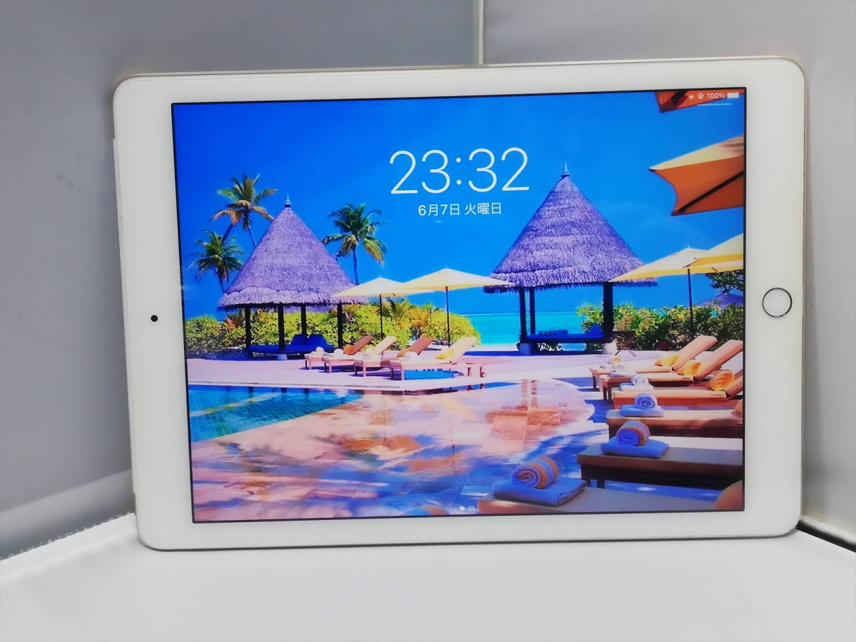 超美品 バッテリー100% 充電回数6回 au iPad Air 2 Wi-Fi+Cellular