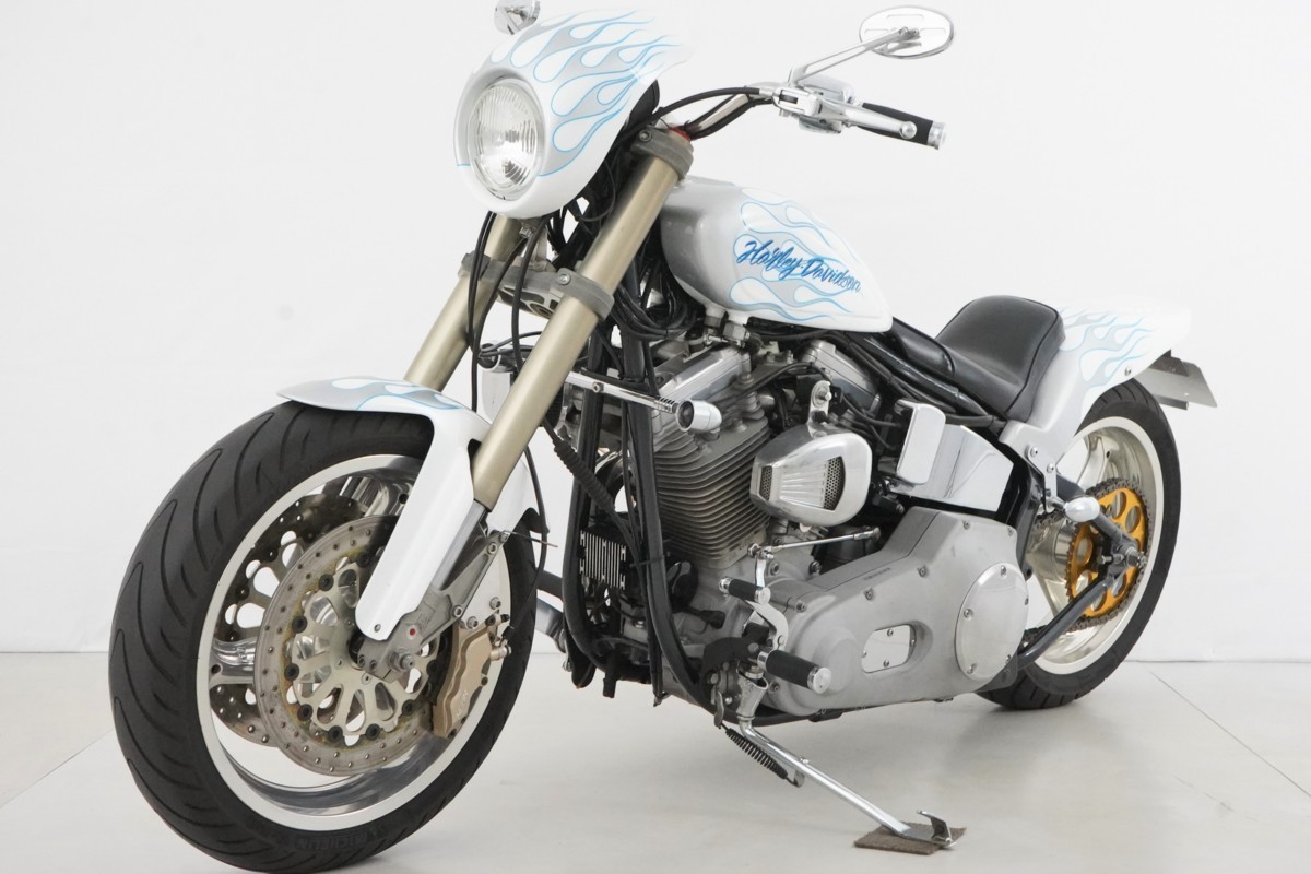 フルカスタム 最終エボ FXST1340 1999年 1450cc化 HSRツインキャブ DYNA-Sセミトラ マルケホイール サンダンスシート ストーツアルミタンク_画像7