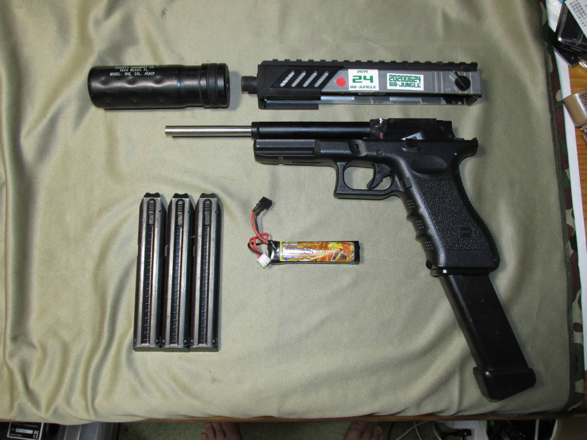カスタム品 グロック G18C 82~83m/s ロングバレル化 リポ化 SBD カスタム品 グロック G18C 82~83m/s ロングバレル化 リポ化 SBD