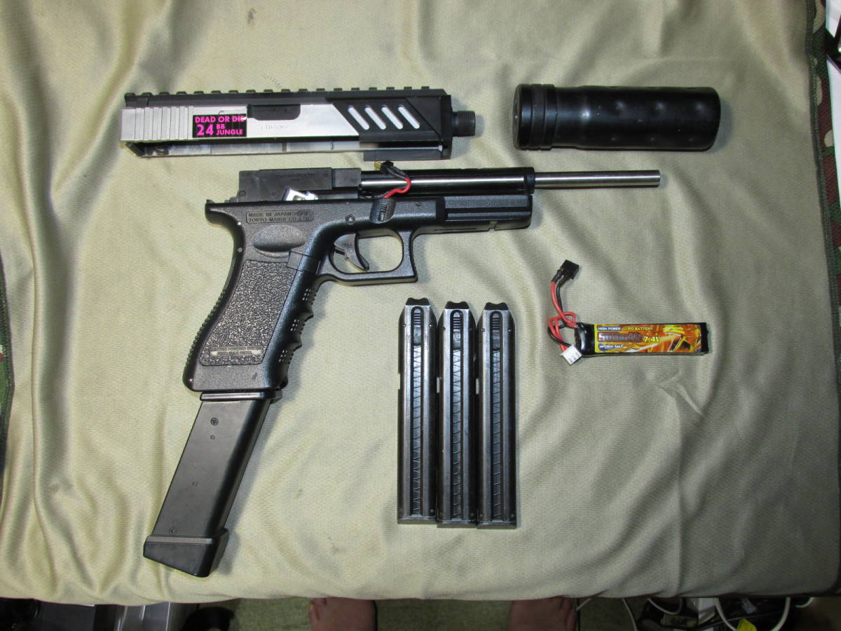カスタム品 グロック G18C 82~83m/s ロングバレル化 リポ化 SBD カスタム品 グロック G18C 82~83m/s ロングバレル化 リポ化 SBD
