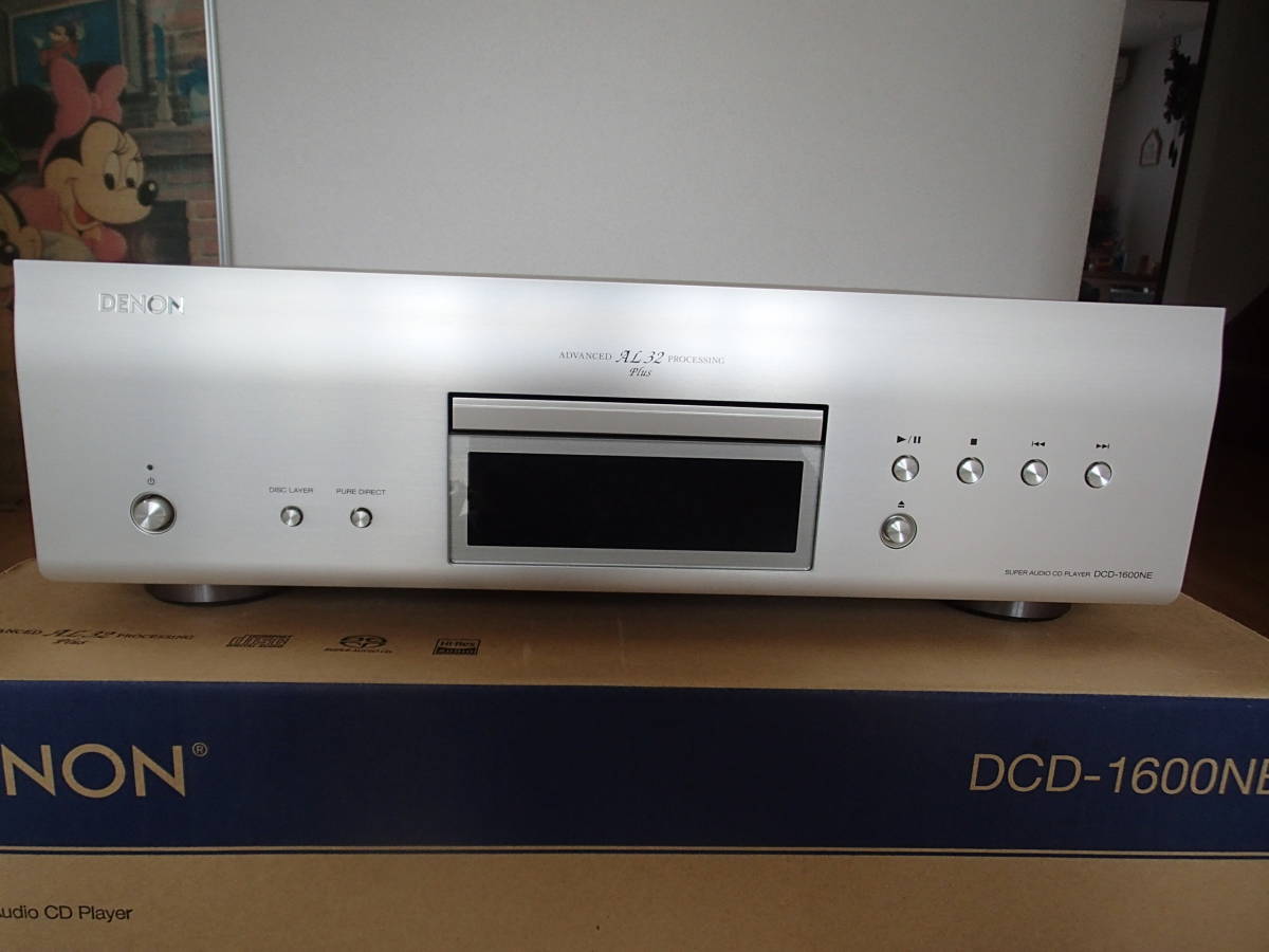 ♪♪　DENON CDプレーヤー SACD対応 プレミアムシルバー DCD-1600NE　美品　２０２０年製　♪♪_画像2