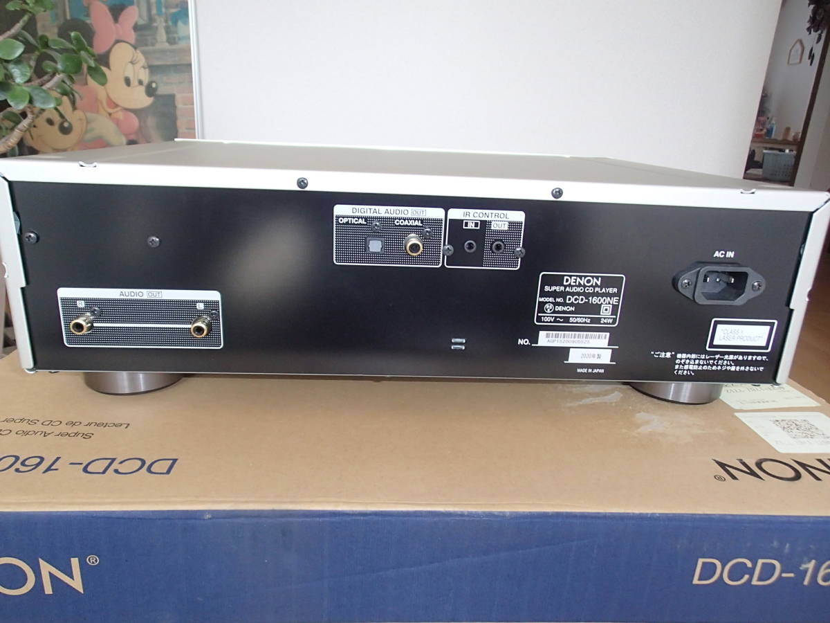 ♪♪　DENON CDプレーヤー SACD対応 プレミアムシルバー DCD-1600NE　美品　２０２０年製　♪♪_画像3