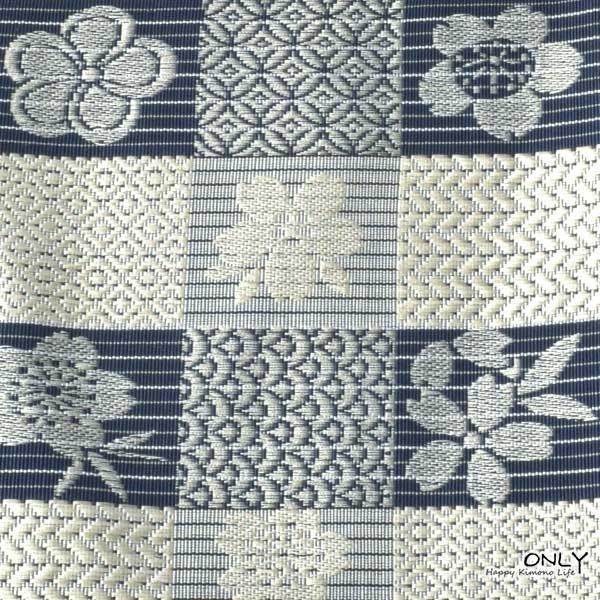 正絹 博多帯 半幅 本場 本筑 小野織物 新品 日本製 ONLY hakata-058