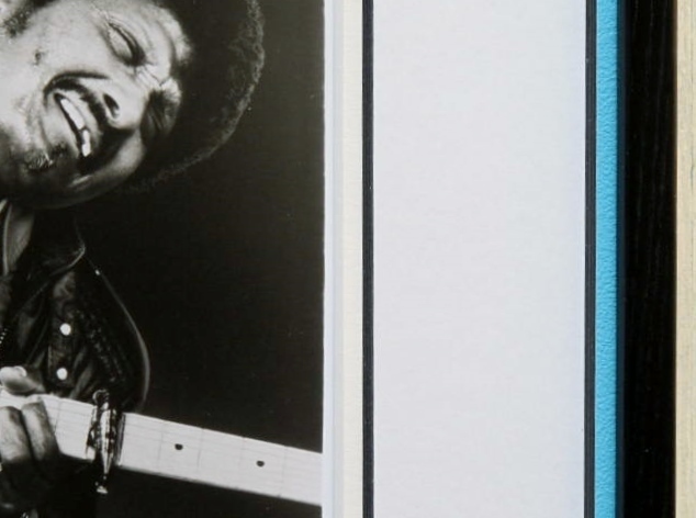 アルバート・コリンズ/プロモーション・フォト/額装/Albert Collins/Alligator Records/アリゲーター・レコーズ/ブルース ギター 写真_画像4