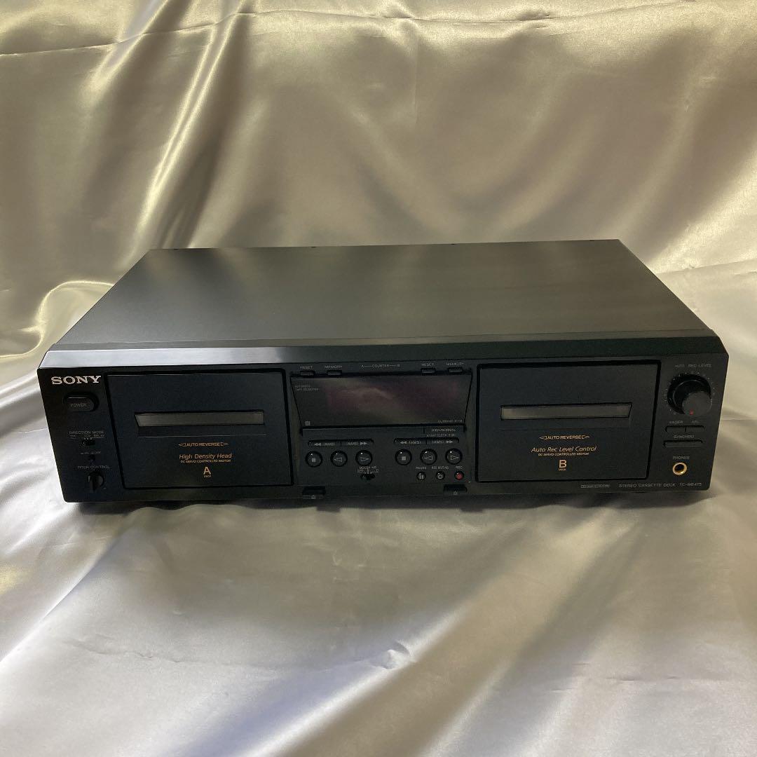 動作OK】美品！！ ダブルカセットデッキ SONY ソニー TC-WE475-