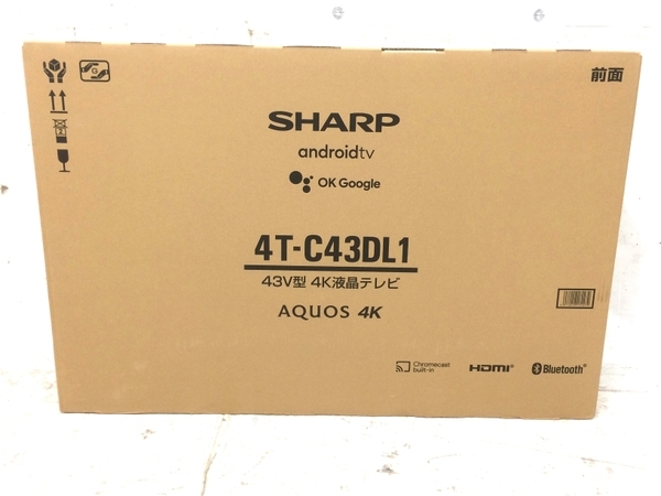 SHARP シャープ AQUOS アクオス 4T-C43DL1 4K液晶テレビ 43V型 TV 家電 ...