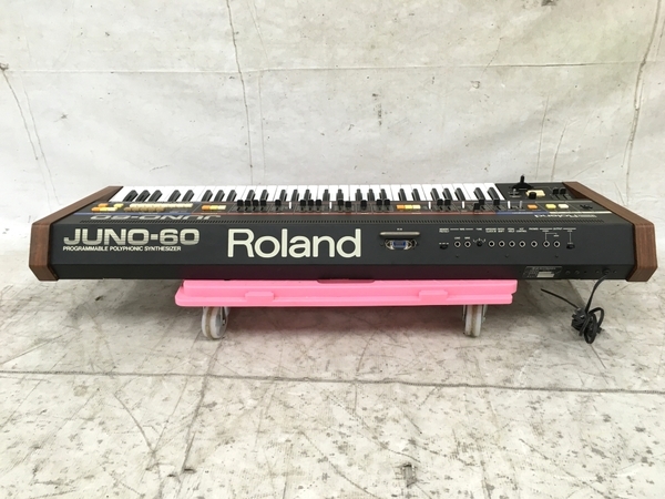 【図太いサウンド】 Roland JUNO-60 アナログ シンセサイザー ビンテージ ローランド 電子ピアノ ジャンク M6540569_画像6