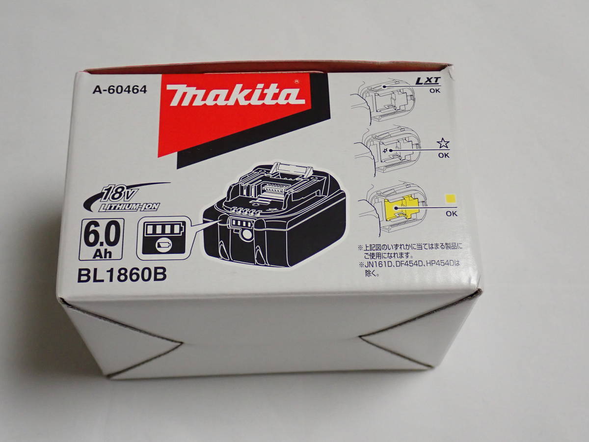 【未使用未開封】※送料無料※ makita 純正 リチウムイオンバッテリー BL1860B A-60464 マキタ